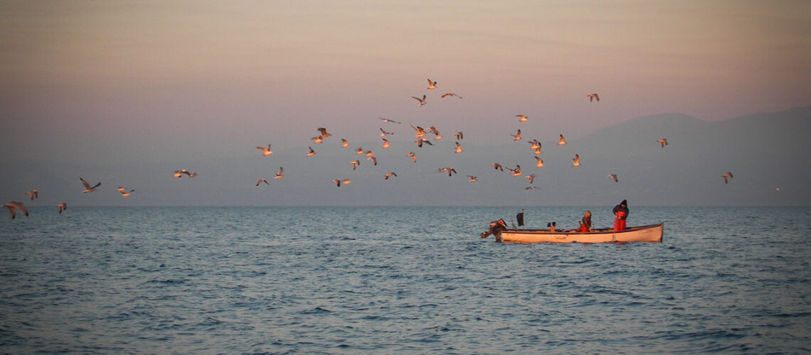 Il Quinto Quarto Lago di Garda pescatore foto Aglietta